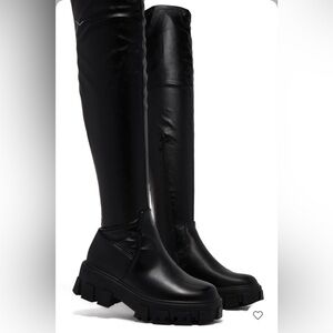Weekend Muse Over The Knee Boots-Black